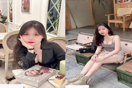 Thủy Tiên với cặp lốp căng